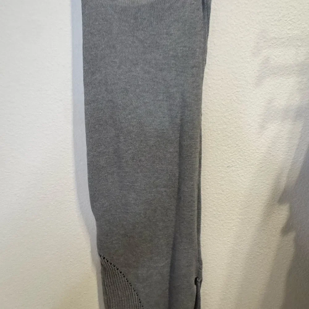 Gray Knit Maxi Skirt